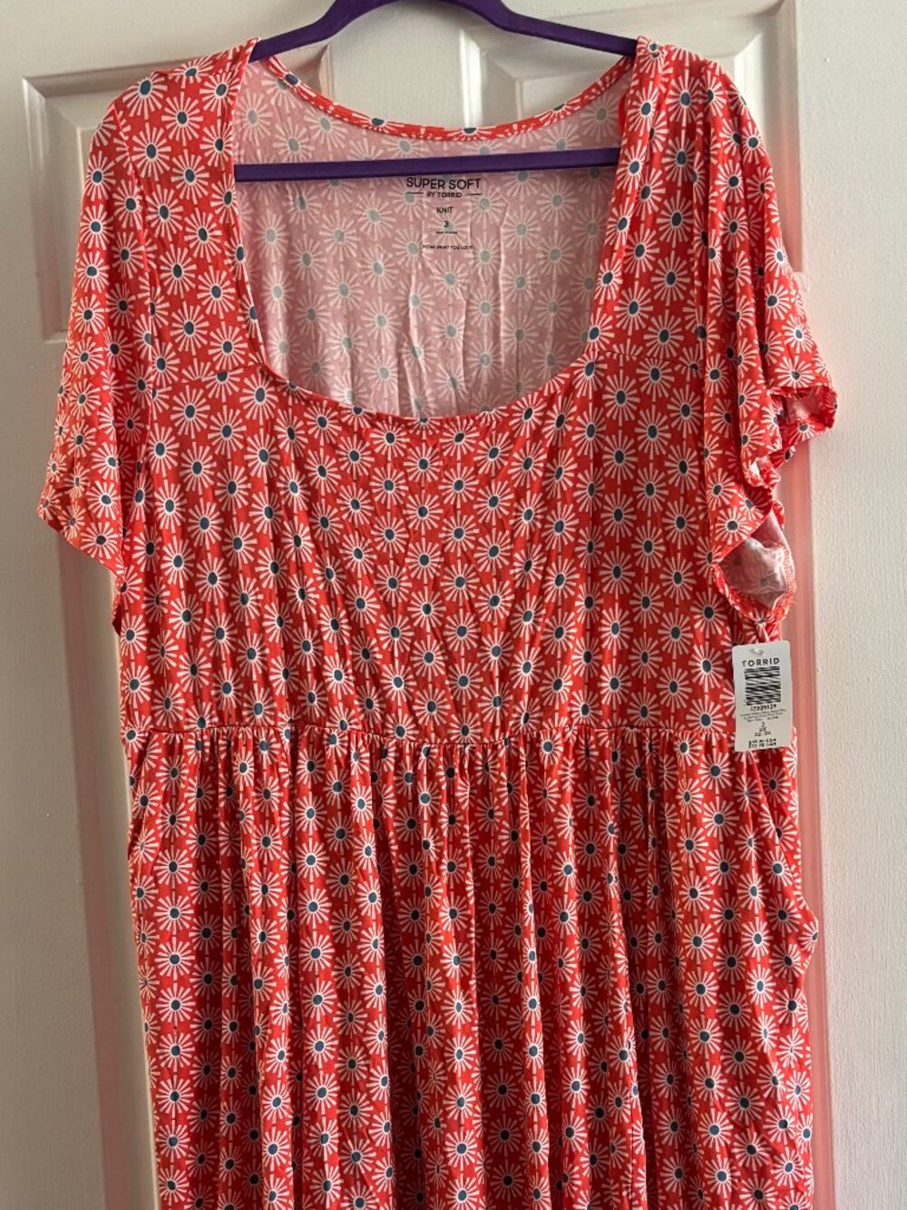 Torrid Super Soft Knit Floral Skater Dress